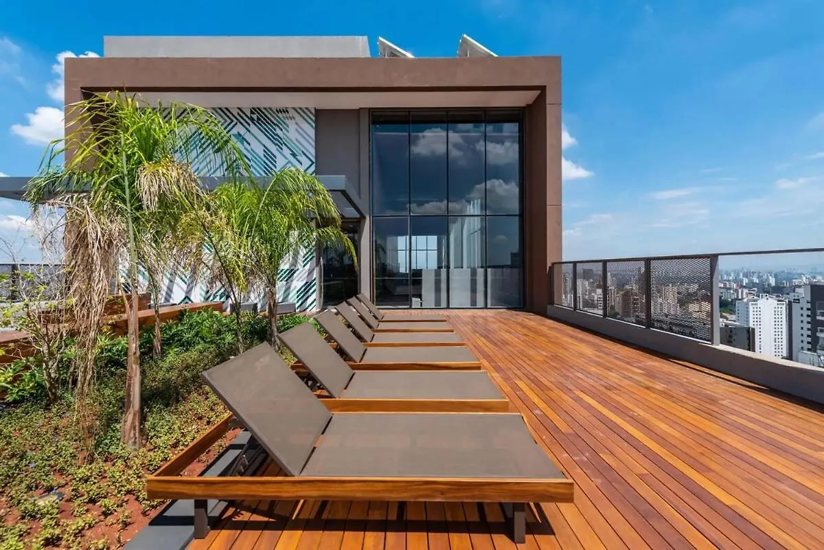 Vista 23º Andar, 2 Suites, Garagem, Coworking, Piscina São Paulo Lägenhet